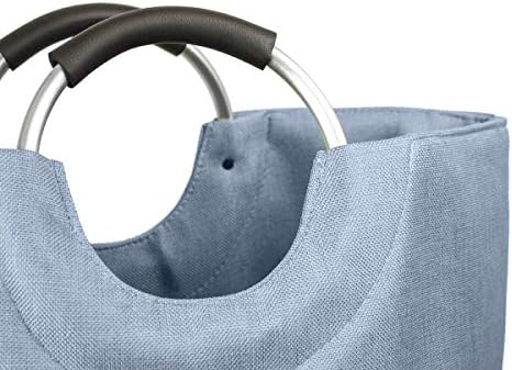Conjunto de 2 bolsa de lavanderia gigante azul/cesto 24 x 24 mantém até uma carga de roupa por bolsa