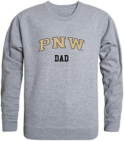 Purdue University Northwest Lion Papai de Fleece Crewneck Sweatshirt Black