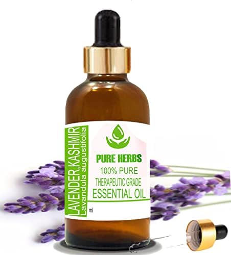 Ervas puras lavanda Caxemira Pura e Natural Teleapeatic Grade Essential Oil com conta -gotas 15ml
