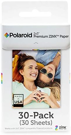 Polaroid 2x3ʺ Premium Photo Paper Compatível com câmera de hortelã Polaroid, câmeras de impressão instantâneas