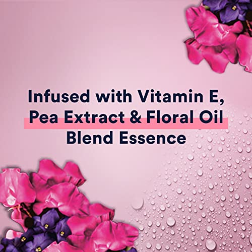 Lavagem corporal suave e gentil, ervilha e violeta com uma essência de mistura de óleo floral, infundida com extrato de vitamina E e ervilha 18 oz
