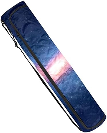 Galaxy Starry Space Yoga Mat Bags Full-Zip Yoga Carry Bag for Mulher Men, Exercício de ioga transportadora com cinta ajustável