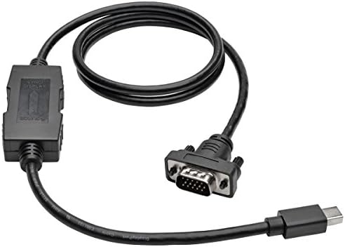Tripp Lite Mini DisplayPort para adaptador de cabo VGA ativo, MDP 1.2, MDP para HD15, MDP2VGA, 1080p, 3 pés.