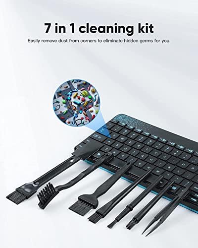 Aihand pequeno kit de pincel de limpeza portátil para computador PC Câmera de laptop de teclado