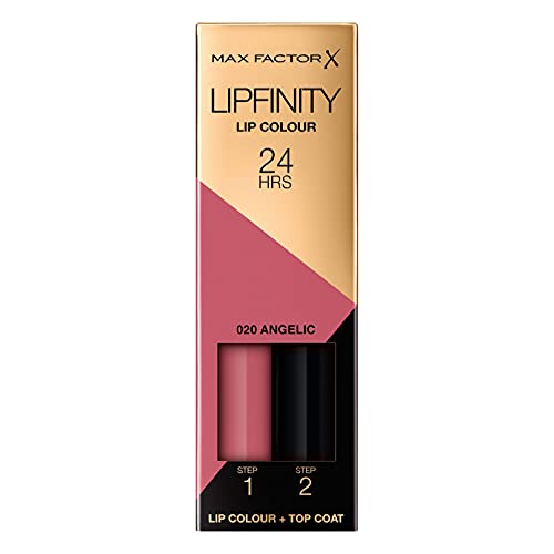 Max Factor Lipfinity Lipstick for Women, 020 Angelical, 0,14 onças