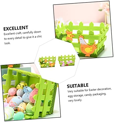 Yardwe ovo cesta de cesto de presente cesta infantil infantil de lanche os enfeites de doces de tratamento de