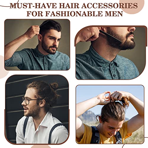 Xunyee 85 peças acessórios de cabelo Conjunto para homens, 25 peças Cabelos trançados laços 25