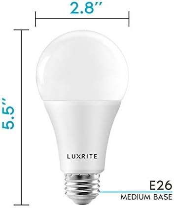 Luxrite A21 lâmpadas LEDs LED 150 Watt equivalente, 2550 lúmens, 3000k Branco macio, lâmpada LED padrão diminuída