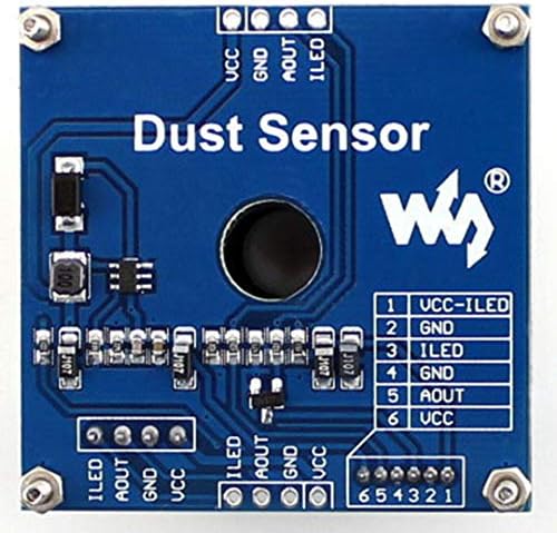 Sensor de poeira da bicool a bordo GP2Y1010AU0F, detecte partícula fina maior que 0,8μm de diâmetro PM2.5