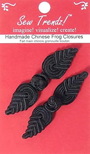 Costurar tendências fechamentos de sapos gancho de botão chinês e fixador de olho-design de abacaxi de cor preto-