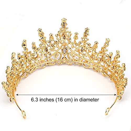 Tiara de ouro de coco e coroa para mulheres coroas de cristal coroas de strass princesa tiaras