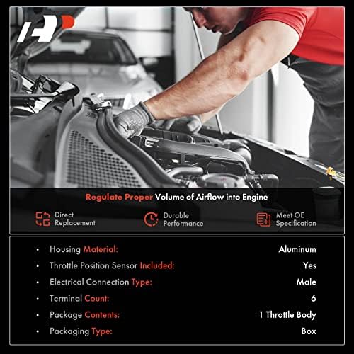 Corpo de acelerador eletrônico a-premium com sensor TPS compatível com Toyota Tundra 2011-2014, 4Runner 2010-2019, FJ Cruger 2010-2014 V6 4.0L Substitua#22030-31060, 2203031060