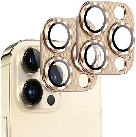 [2 pacote] zxzone para iPhone 14 Pro/iPhone 14 Protector de lente da câmera Pro Max, Alumínio da liga de