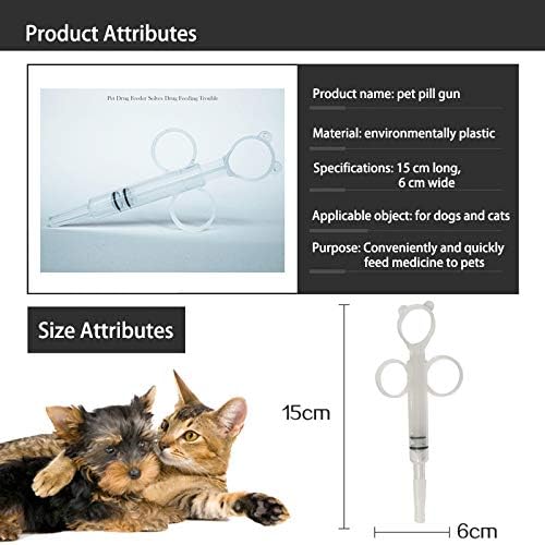 Distribuidor de comprimidos para animais de estimação Kit de ferramentas de alimentação de animais de