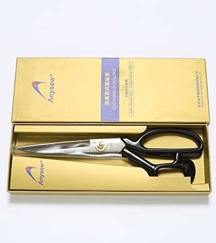 Anysew Professional Tailor Scissors 9 polegadas para cortar tesouras pesadas de tecido para corte de