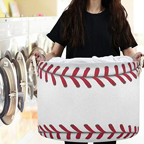 VISESUNNY Baseball Sport Laundry Cestas de lavander