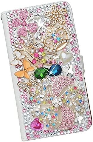 Fairy Art Crystal Cartlet Caixa de telefone compatível com Samsung Galaxy S10 Plus - Flores de moinho
