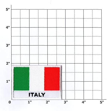 Primeiro qualquer coisa da Itália Bandeira Patch ferro em pequeno bordado para chapéu camisa de camisa