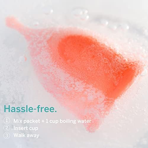 Removedor de manchas de copo menstrual - a única lavagem com esterilizadores mais limpos que removerá suavemente