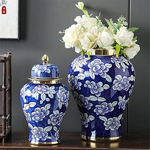 Aadecor frascos de cerâmica, frasco de chá, frascos de armazenamento em estilo chinês, potas de