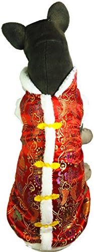 Traje de cão Selmai cenário chinês estilo tang tang cenos de impressão de cão roupas de cachorro inverno