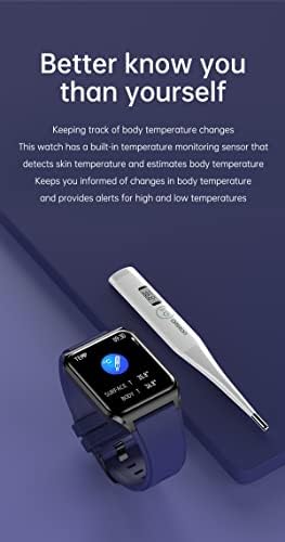 ECENS H60 Smart Watch, rastreador de fitness de smartwatch de 1,69 para Android e iOS com rastreamento de
