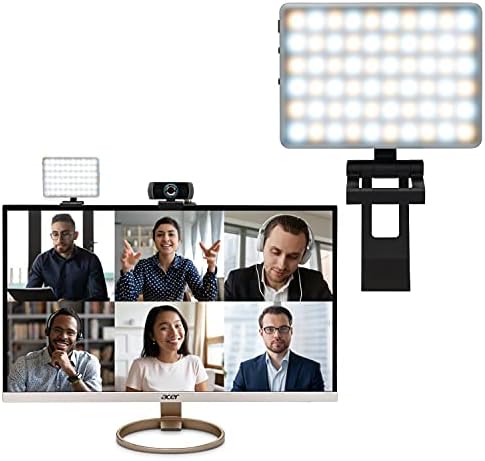 Kit de iluminação de videoconferência humana, luz da câmera para reuniões de zoom, transmissão de