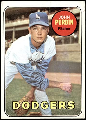 1969 Topps 161 John Purdin Los Angeles Dodgers Good Dodgers