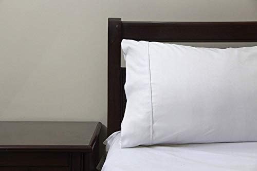 Casos de travesseiros de glarea Tamanho padrão - Bulk 24 Casos de travesseiros brancos Praveados