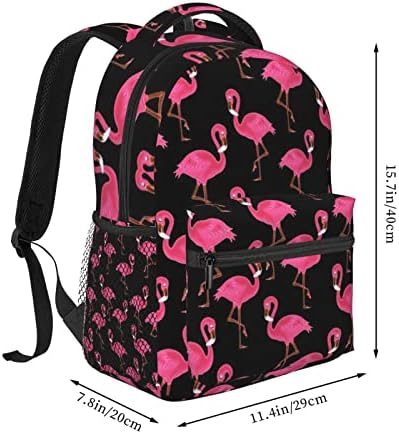 Ewmar adorável flamingos rosa impressa em tela casual mochila/leve para o aluno de viagem backpack