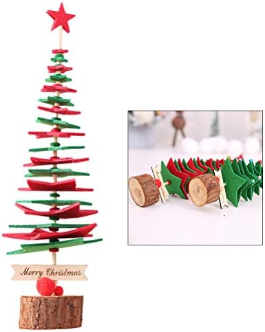 3pcs Árvore de Natal Diy não tecida Produtos de tecido Mini kits de materiais de Natal de Natal Decoração