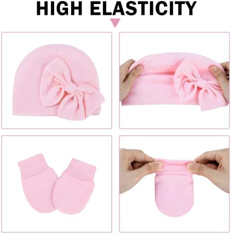 Zando Baby Hats Chapéus recém -nascidos para meninas Baby Mittens Newborn Girl Set Beanies Recém