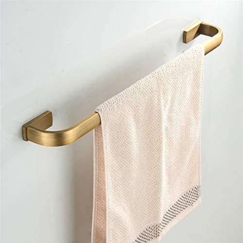 Barra de toalha de banheiro barra de trilho de toalha única de latão de latão montado na parede