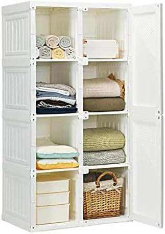 Organizadores armários de guarda -roupa de armário dobrável com 8 cubos de armazenamento de armário