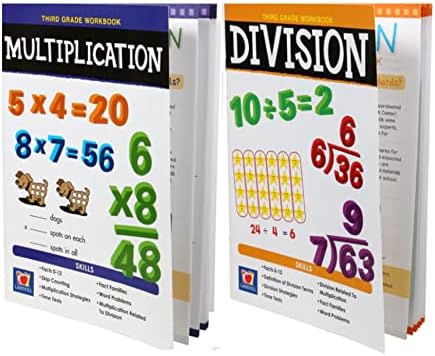 KT Mega 3rd Grade Math Bundle: 32 Página Praça de Multiplicações em Coloração Division