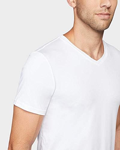 32 graus Camiseta clássica masculina masculina Vneck | Anti-odor | Alongamento de 4 vias | Merfação de umidade