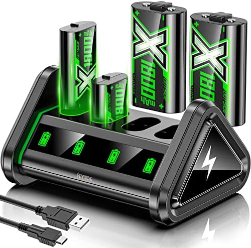 Bateria recarregável Kytok, carregador de bateria compatível com o controlador Xbox One/Series X | S/Xbox
