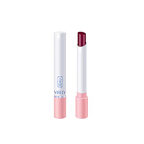 Lipstick fosco de tubo único batom fino pequeno de tubo fino não tira maquiagem de veludo fosco de