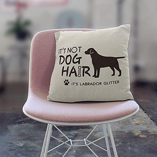 M-qizi Labrador Dog-capa de travesseiro, presente para amante de cães, amante de labrador, não é cabelo