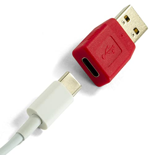 NTW USB-A para USB-C Bloqueador de dados USB Carregador/Adaptador USB de carregamento seguro preservativo