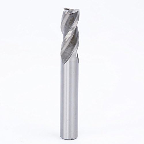 1pcs 3 flauta shank HSS Stand Cutter de moagem ， para uso em materiais duros de 10 mm de corte de corte,