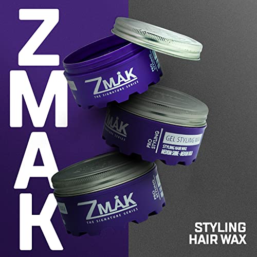 ZMAK A série Gel Styling Wex, cera de estilo de cabelo com brilho médio e retenção média, 5,7 oz