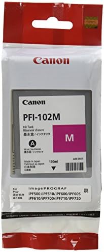 Canon PFI-102M 0897B001AA IPF500 IPF600 IPF700 Tanque de tinta em embalagens de varejo