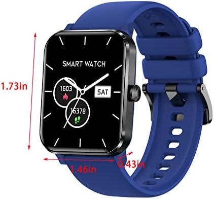 Relógio inteligente - Smartwatch de tela quadrada de 1,83 polegadas para iOS Android com texto, frequência