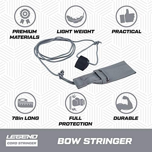 Legend Cord Bow Stringer - Ferramenta tradicional de cordas de limpa -devas para arcos e arcos longos