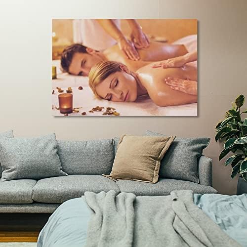 Posters spa e massagem corporal Beauty Salon Poster Massage Centro de parede Arte da parede Impressões impressão
