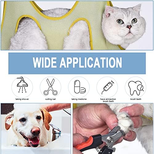Peston Pet Helfing Hammock para cães e gatos, arnês de limpeza de cães, cortadores de unhas, aparadores de unhas,