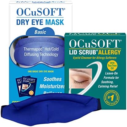 Alergia à tampa da OCUSOFT e pacote de máscara de olho seco