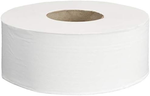 AmazoCommercial FSC Certified 2 -Bly White 9 Papel higiênico Jumbo Roll, Seppic Safe, compatível