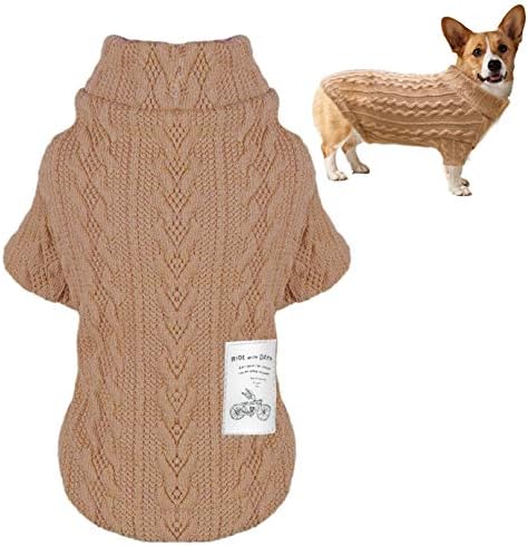 Konunus tricotado suéter pequeno de cachorro quente jumper casaco de cachorro roupas de inverno para